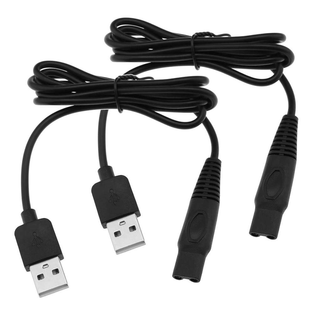 2Pcs The Lord of the Tools 5V Electric Shaver USB Charger Cable Replacement